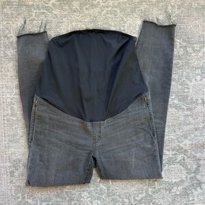 Madewell Charcoal and Black Denim Jacket